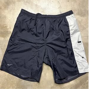 Y2k Nike Shorts Mens M Black & Gray 3 Pocket Vintage